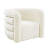 Curves Cream Velvet Lounge Chair Model: TOV-S68233