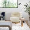 Naomi Faux Shearling Swivel Chair Model: TOV-S68234