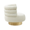 Naomi Faux Shearling Swivel Chair Model: TOV-S68234