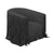 Shag Me Black Performance Vegan Leather Swivel Chair Model: TOV-S68327
