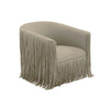 Shag Me Grey Performance Vegan Leather Swivel Chair Model: TOV-S68328