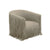 Shag Me Grey Performance Vegan Leather Swivel Chair Model: TOV-S68328