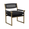 Harlow Black Performance Vegan Leather Armchair Model: TOV-S68470