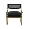 Harlow Black Performance Vegan Leather Armchair Model: TOV-S68470