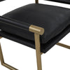 Harlow Black Performance Vegan Leather Armchair Model: TOV-S68470