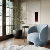 Kiki Blue Stone Velvet Accent Chair Model: TOV-S68549