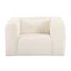 Tarra Fluffy Oversized Cream Corduroy Armchair Model: TOV-S68883