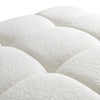 Calliope Cream Vegan Shearling Modular Corner Chair Model: TOV-S68919