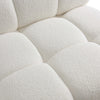 Calliope Cream Vegan Shearling Modular Armless Chair Model: TOV-S68920