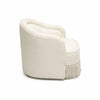 Pamela Cream Boucle Tassel Lounge Chair Model: TOV-S68984