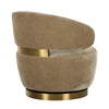 Austin Oat Upcycled Fabric Swivel Chair Model: TOV-S68989