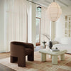 Marla Chocolate Brown Boucle Accent Chair Model: TOV-S68997