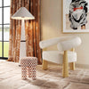 Spara Cream Performance Boucle Accent Chair Model: TOV-S69002