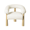 Spara Cream Performance Boucle Accent Chair Model: TOV-S69002