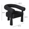 Spara Black Performance Boucle Accent Chair Model: TOV-S69003