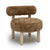 Carmel Dark Taupe Vegan Shearling Accent Chair Model: TOV-S69031