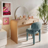 Manu Teal Nubby Performance Fabric Side Chair Model: TOV-S69032