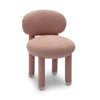 Manu Rose Pink Performance Boucle Side Chair Model: TOV-S69035