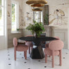 Manu Rose Pink Performance Boucle Side Chair Model: TOV-S69035