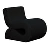 Senna Black Oversized Corduroy Accent Chair Model: TOV-S69039