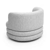 Astor Light Grey Swivel Hotel Lounge Chair Model: TOV-S69074