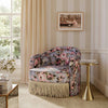 Pamela Spring Floral Print Tasseled Lounge Chair Model: TOV-S69127
