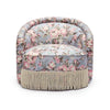 Pamela Spring Floral Print Tasseled Lounge Chair Model: TOV-S69127