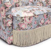 Pamela Spring Floral Print Tasseled Lounge Chair Model: TOV-S69127