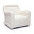 Charli Cream Basketweave Chenille Swivel Chair Model: TOV-S69242