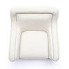 Charli Cream Basketweave Chenille Swivel Chair Model: TOV-S69242