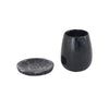 Rounded Black Swirl Resin Kiddush Cup Model: TOV-T18616