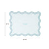 TOV Sea Blue Wavy Challah Cover Model: TOV-T18650