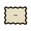 TOV Cream & Black Wavy Challah Cover Model: TOV-T18651