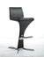 Modrest Ascella Modern Black Leatherette Bar Stool