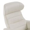 Divani Casa Abrons Mid Century Modern Light Grey Leather Lounge Chair & Ottoman Model VGKK-A928-LTGRY