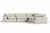 Divani Casa Garman Modern Light Grey Modular Sectional Sofa 5 Piece Sectional Model VGKKKF2651-MOD-GRY-SECT-5-Piece Sectional