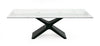 Modrest Adler - Modern Black Glass Extendable 63"/94.5" Dining Table