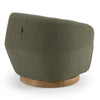 Divani Casa Agatha Modern Hemp Fabric Swivel Accent Chair Model VGKK-KF.A1203-HEMP