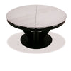 Modrest Alberta - Modern Black and White Ceramic Extendable 59"/86.5" Oval Dining Table