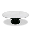 Modrest Alberta - Modern Black and White Ceramic Extendable 59"/86.5" Oval Dining Table
