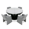 Modrest Alberta - Modern Black and White Ceramic Extendable 59"/86.5" Oval Dining Table