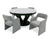Modrest Alberta Modern Black And White Ceramic Extendable 59" | 86 5" Oval Dining Table Model VGYF-DT8951-BLK-DT