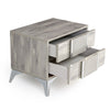 Nova Domus Alexa Italian Modern Grey Nightstand