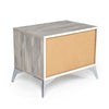 Nova Domus Alexa Italian Modern Grey Nightstand