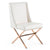 Modrest Alexia - Modern White + Rosegold Dining Chair
