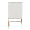 Modrest Alexia - Modern White + Rosegold Dining Chair