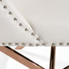 Modrest Alexia - Modern White + Rosegold Dining Chair