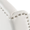 Modrest Alexia - Modern White + Rosegold Dining Chair