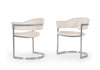 Modrest Allie Contemporary White Leatherette Dining Chair Model VGVCB859A-WHT