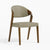 Modrest Arlo Mid Century Beige & Walnut Dining Chair (Set Of 2) Model VGCSCH-1488-GRY